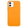 Фото — Чехол для смартфона Apple MagSafe для iPhone 12/12 Pro, кожа, «золотой апельсин»